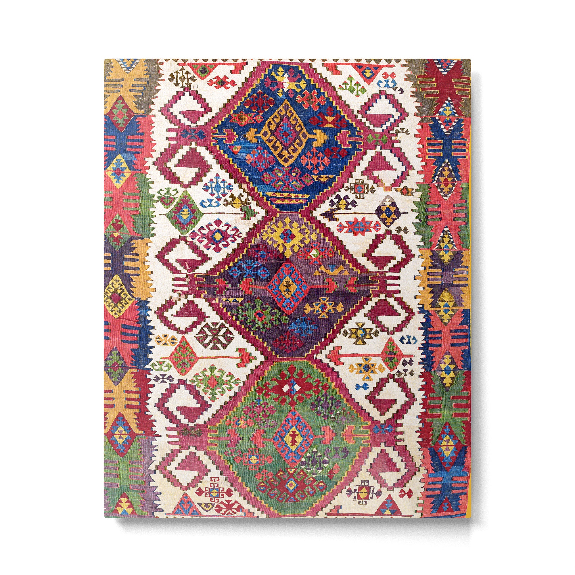 Adana Kilim South East Anatolia Antique Tribal Rug Print Metal Print Gallery Image 4
