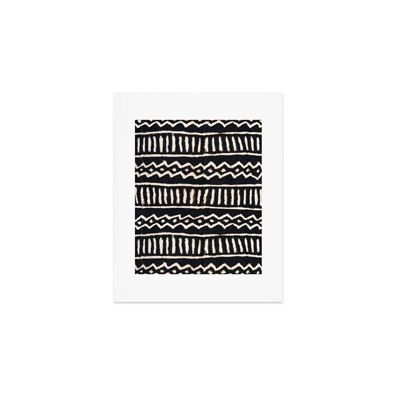 African Vintage Mali Mud Cloth Print Art Print Gallery Image 1