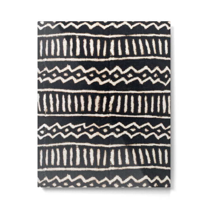 African Vintage Mali Mud Cloth Print Metal Print Gallery Image 1