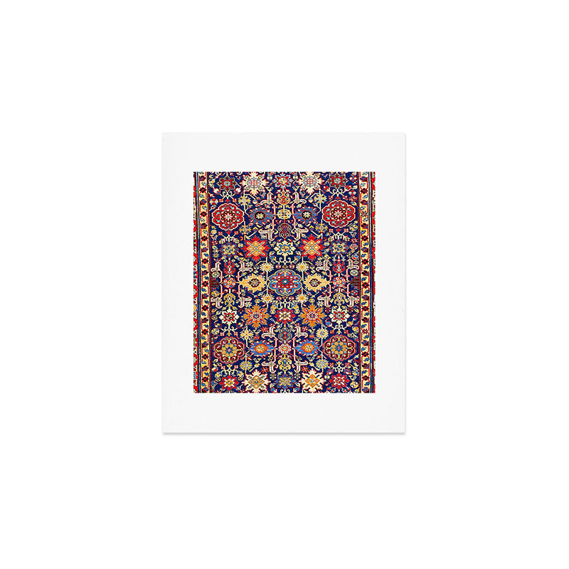 Afshan Shirvan Kelleh East Caucasus Rug Print Art Print Gallery Image 1