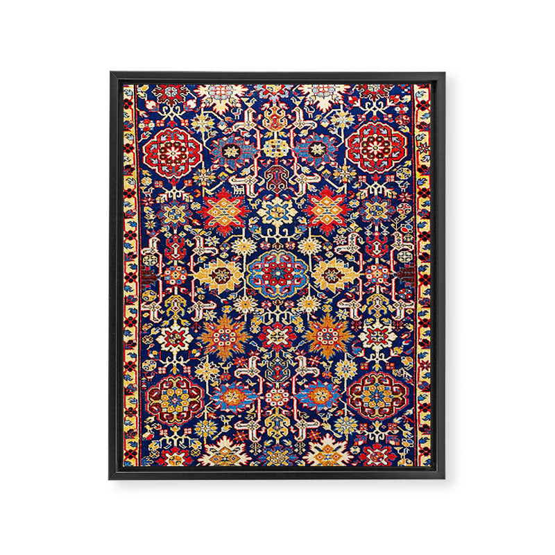 Afshan Shirvan Kelleh East Caucasus Rug Print Framed Canvas Print Gallery Image 3