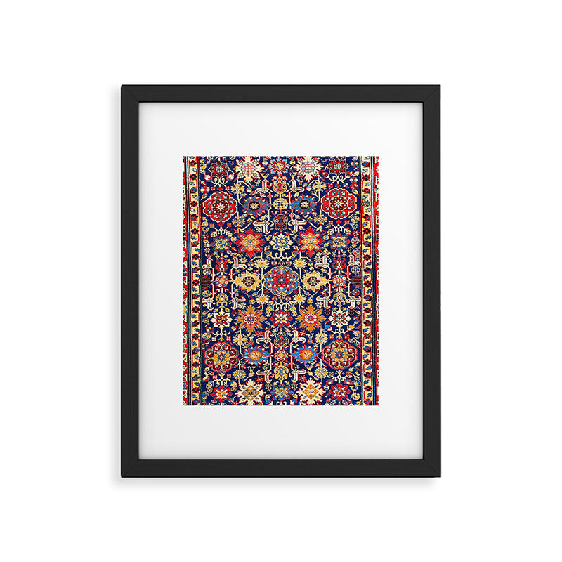 Afshan Shirvan Kelleh East Caucasus Rug Print Framed Art Print Gallery Image 6
