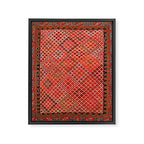 Afshar Kerman South Persian Cover Print Framed Canvas Print Gallery Image 3