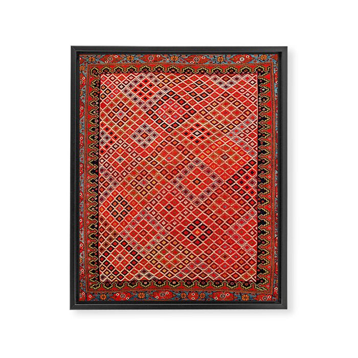 Afshar Kerman South Persian Cover Print Framed Canvas Print Gallery Image 1