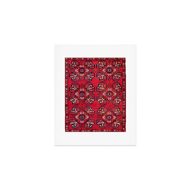 Afshar  Kerman South Persian Rug Art Print Gallery Image 1