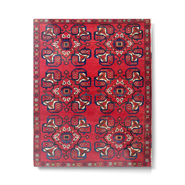 Afshar  Kerman South Persian Rug Metal Print Gallery Image 1