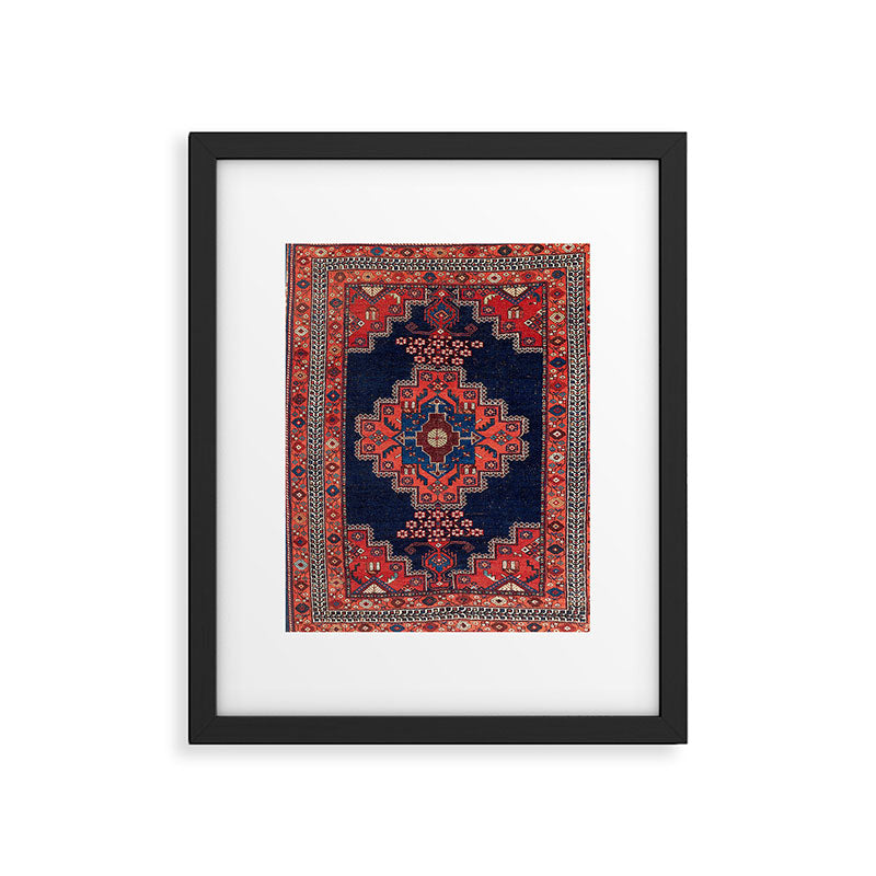 Afshar Kerman South Persian Rug Print Framed Art Print Gallery Image 5