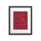 Afshar  Kerman South Persian Rug Framed Art Print Gallery Image 4