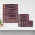 Afshar Persian Kerman  Antique Rug Print Canvas Print Gallery Image 3