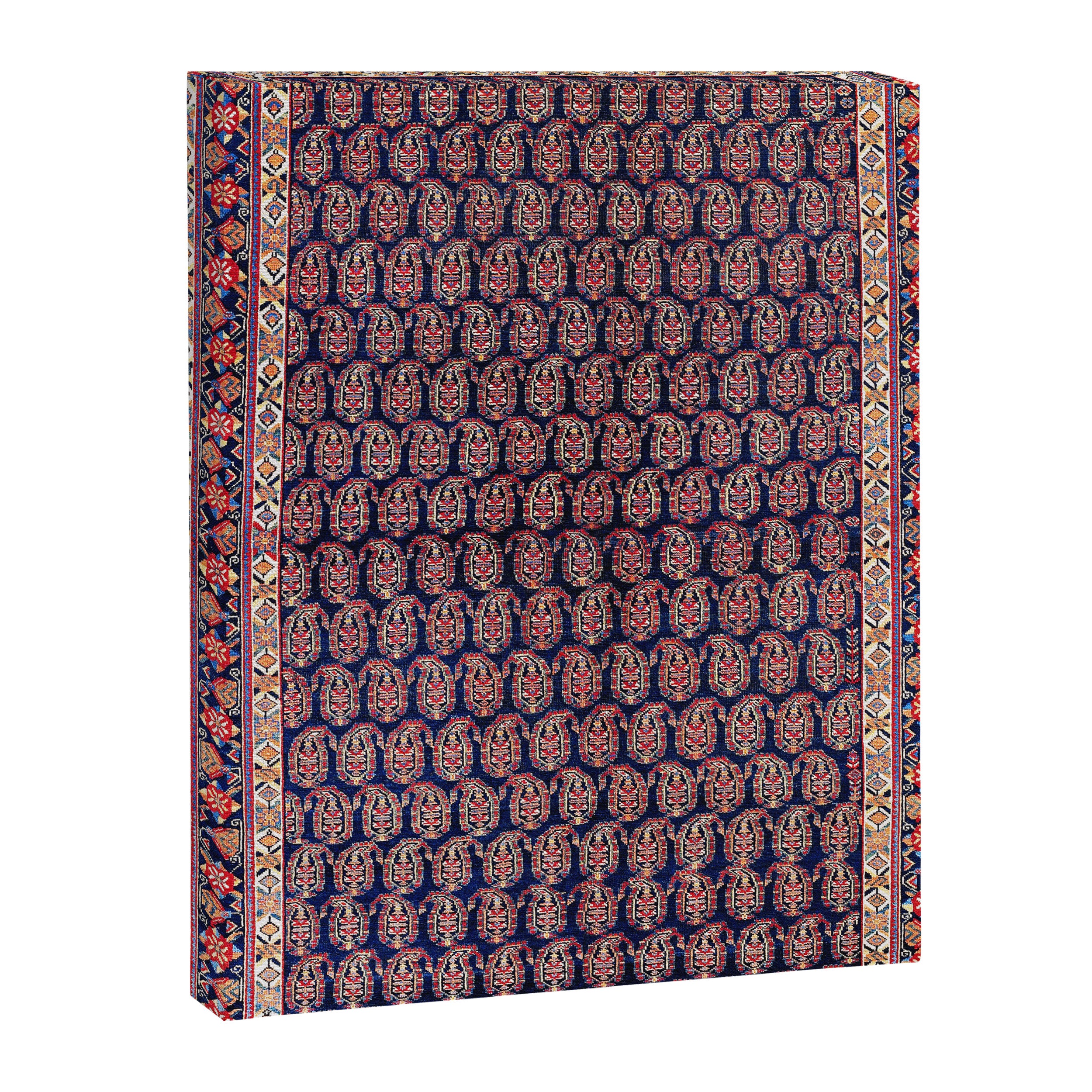 Afshar Persian Kerman  Antique Rug Print Canvas Print Gallery Image 3