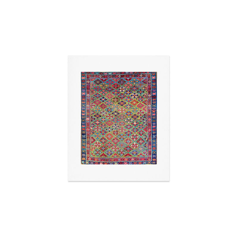 Afshar Varamin North Persian Rug Art Print Gallery Image 1