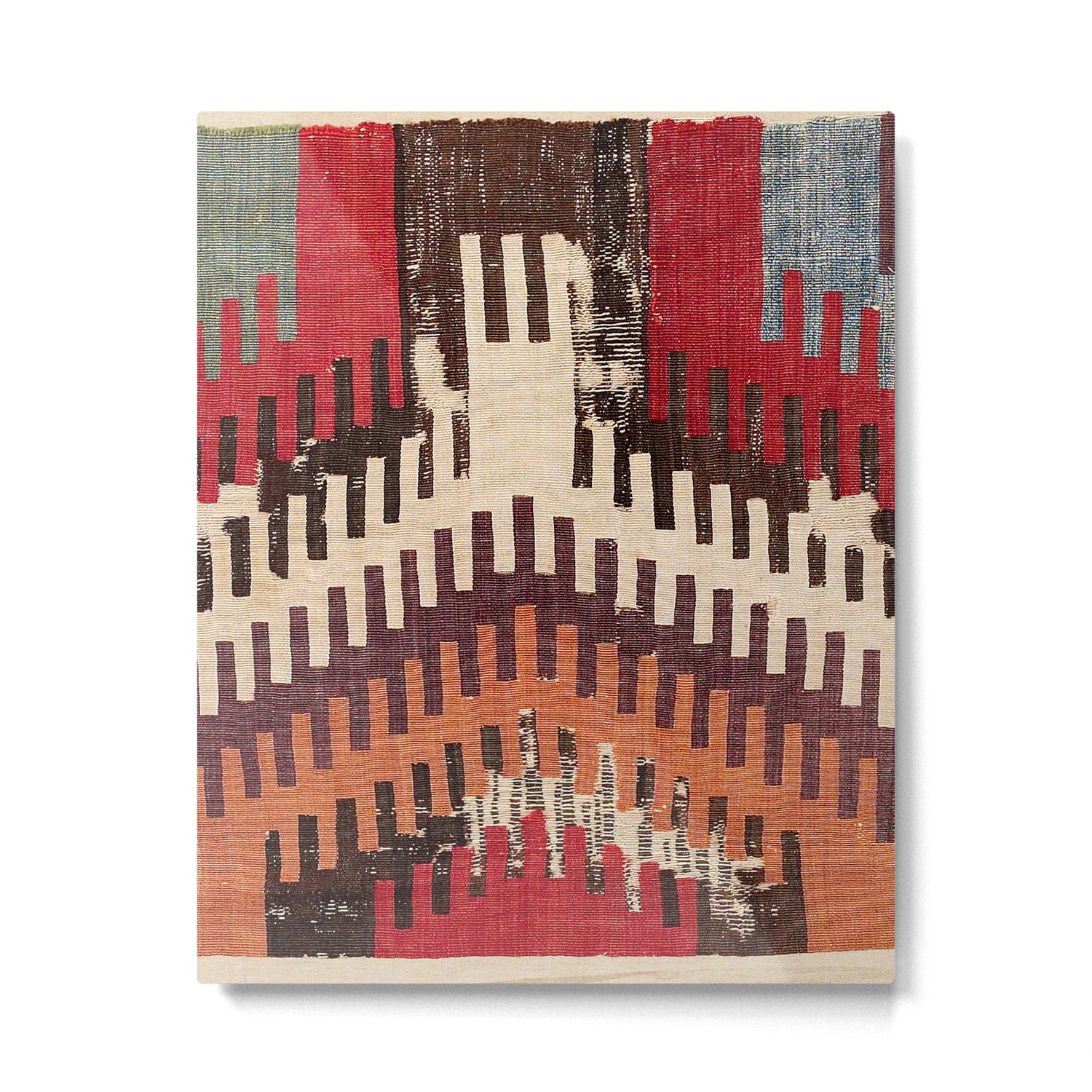 Afyon Central Anatolian Kilim Fragment Print Metal Print Gallery Image 4