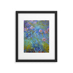 Agapanthus Claude Monet Floral Art Framed Art Print Gallery Image 6