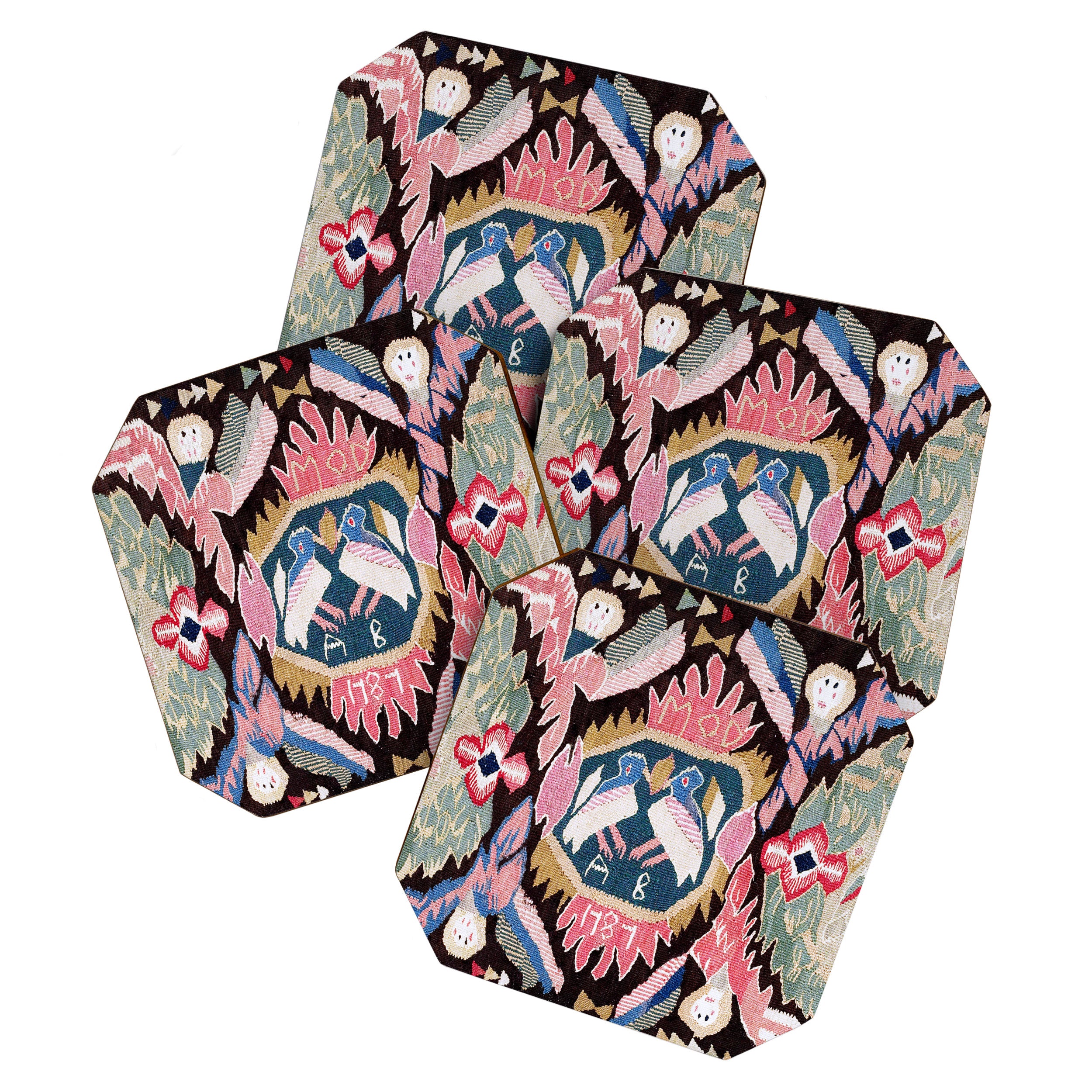 Agedyna Skåne Swedish  Antique Carriage Cushion Print Coaster Gallery Image 1