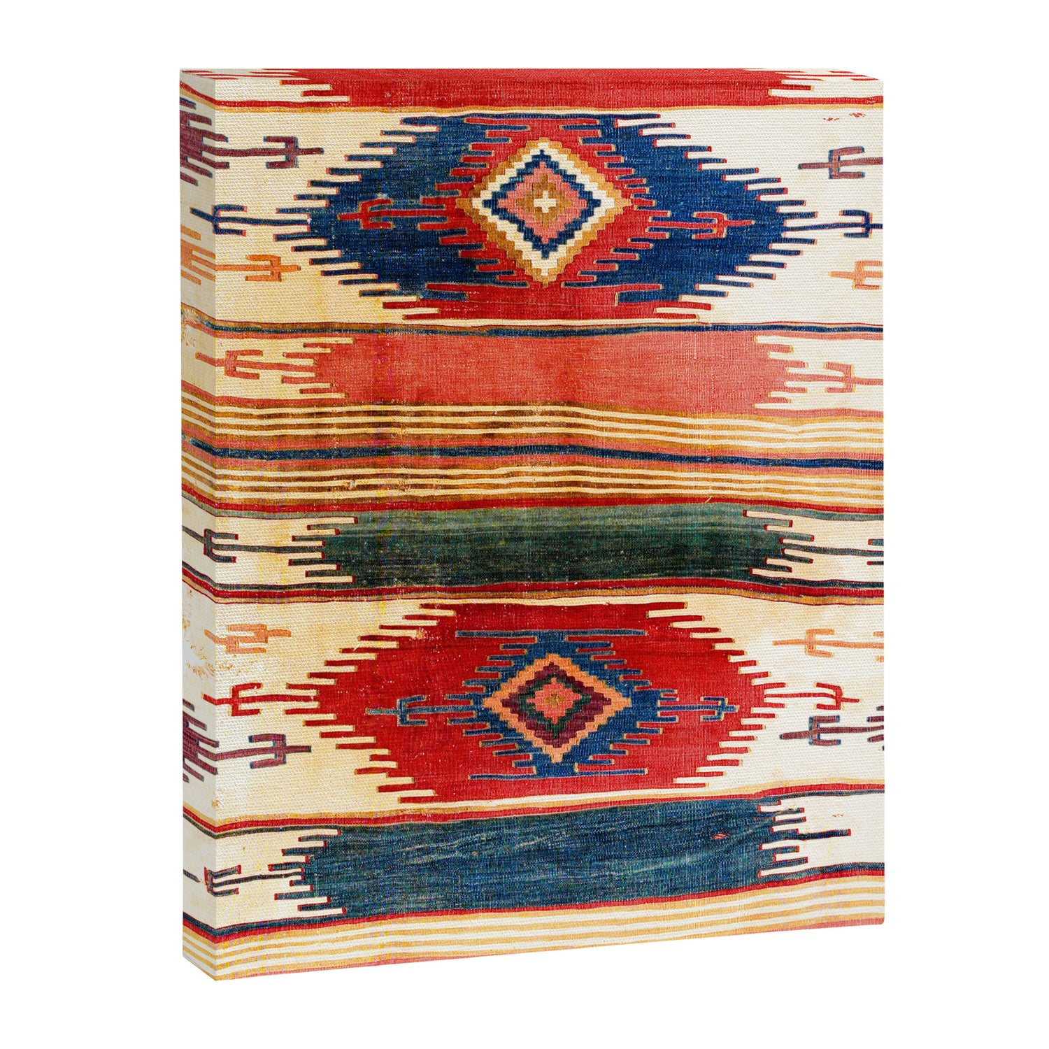 Aksaray Antique Cappadocian Turkish Kilim Print Canvas Print Gallery Image 3