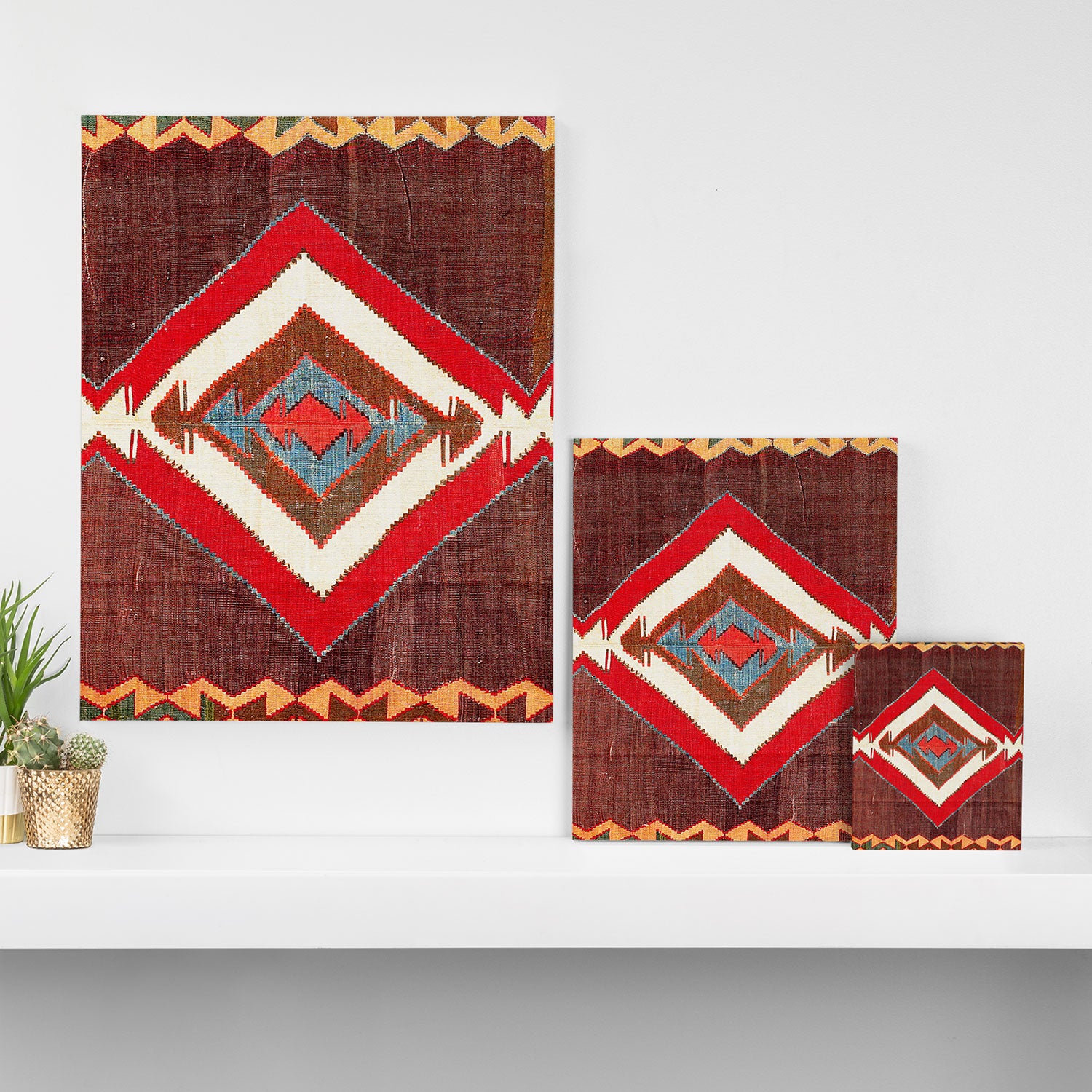 Aksaray Cappadocian Central Anatolia Kilim Print Canvas Print Gallery Image 3