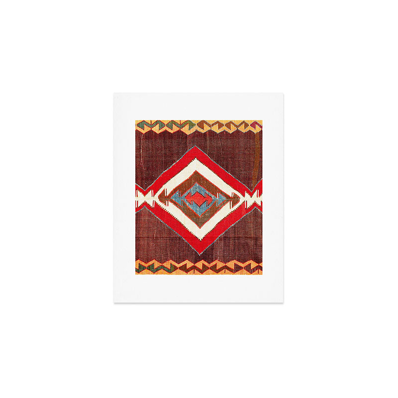 Aksaray Cappadocian Central Anatolia Kilim Print Art Print Gallery Image 1