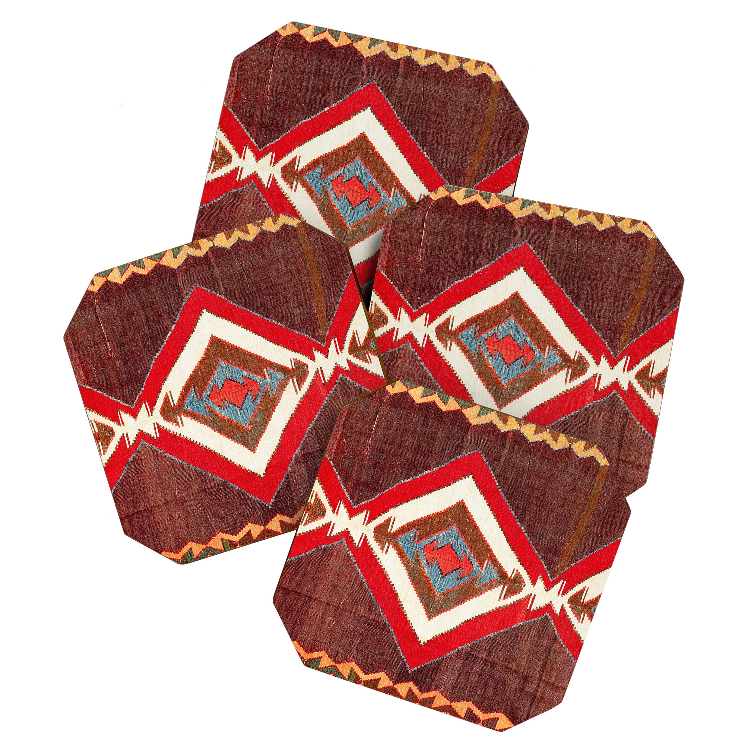 Aksaray Cappadocian Central Anatolia Kilim Print Coaster Gallery Image 1