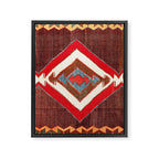 Aksaray Cappadocian Central Anatolia Kilim Print Framed Canvas Print Gallery Image 3