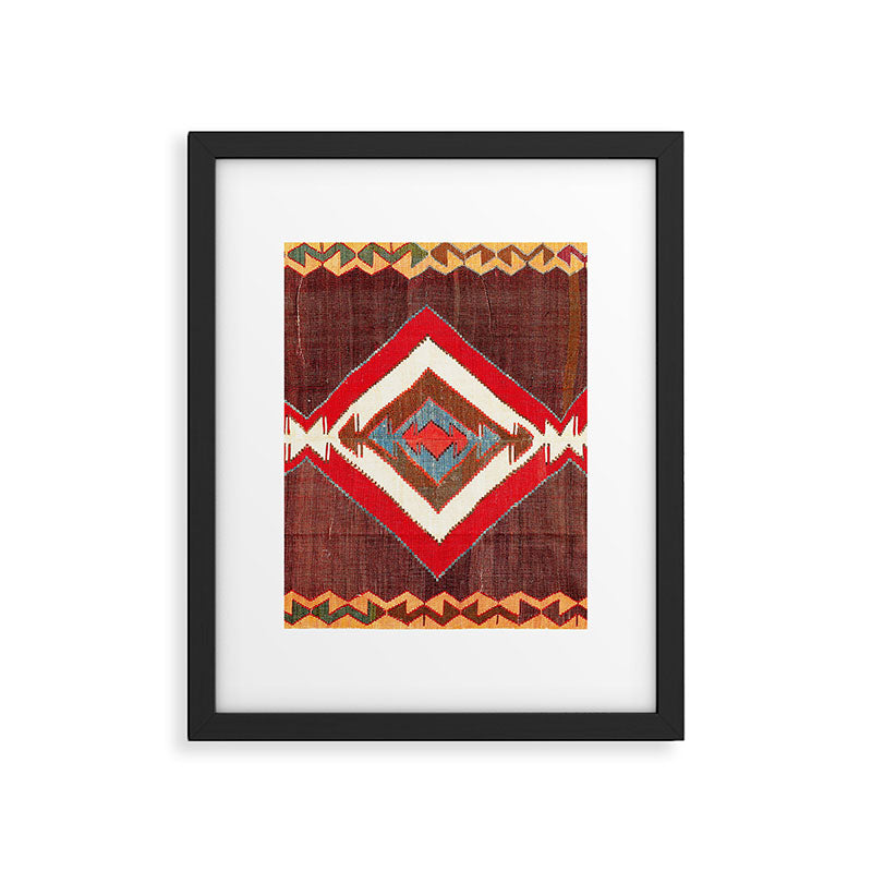 Aksaray Cappadocian Central Anatolia Kilim Print Framed Art Print Gallery Image 4