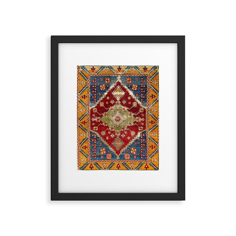 Çal Southwest Anatolian Rug Print Framed Art Print Gallery Image 4