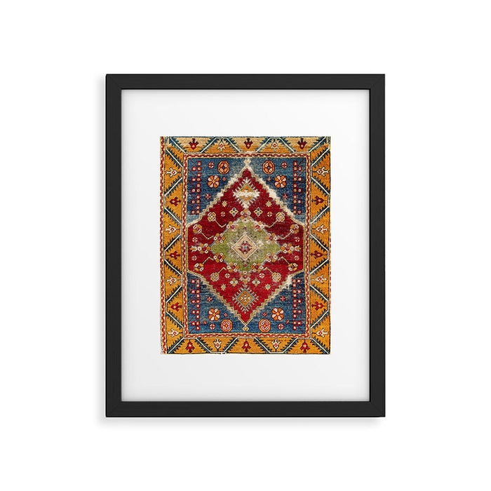 Çal Southwest Anatolian Rug Print Framed Art Print Gallery Image 1