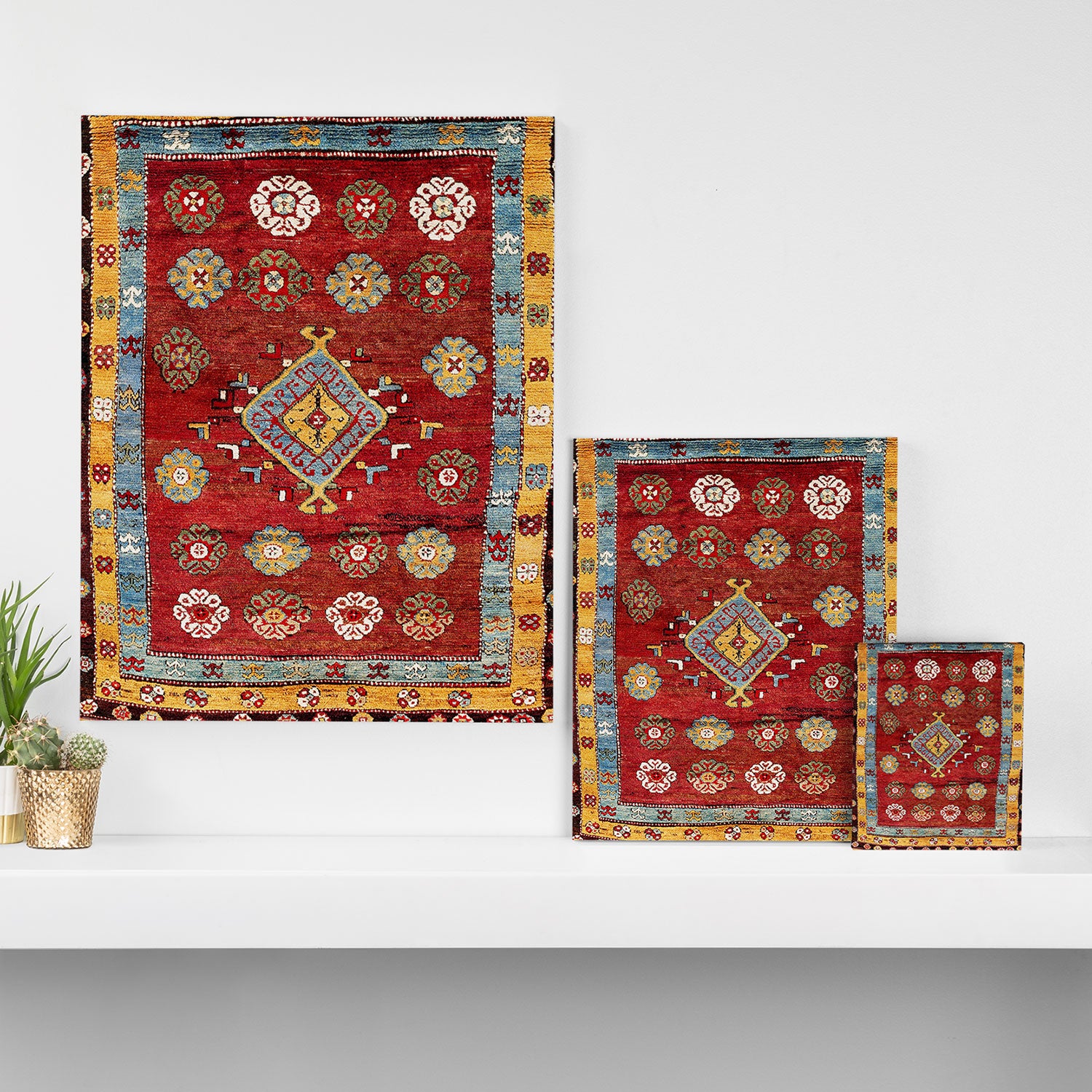 Çal Yatak 19th Century Southwest Anatolian Rug Canvas Print Gallery Image 3