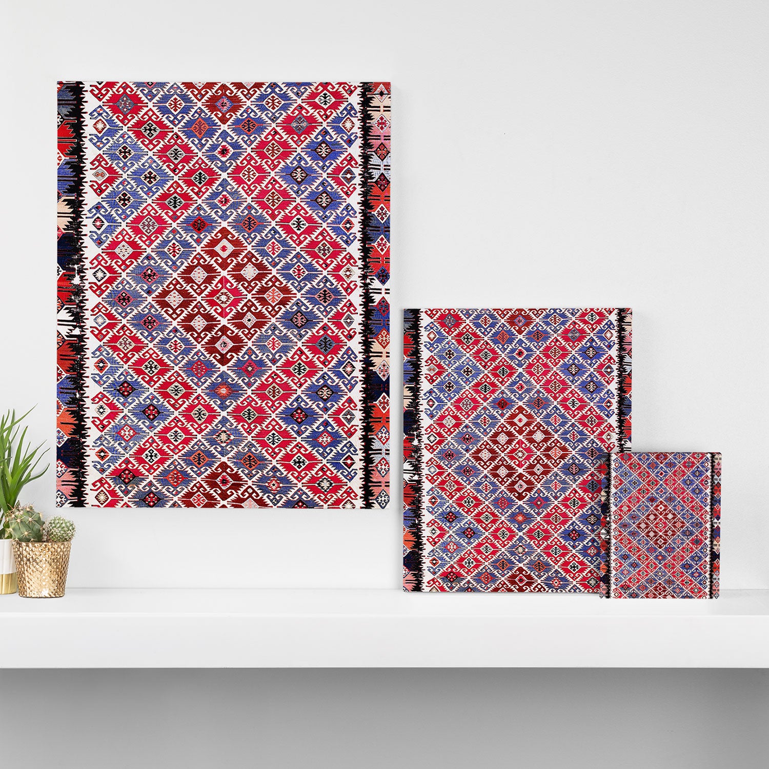 Aleppo North Syrian Kilim Canvas Print Gallery Image 3