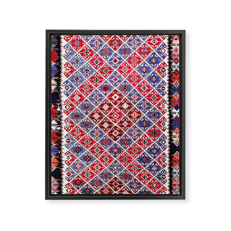 Aleppo North Syrian Kilim Framed Canvas Print Gallery Image 3