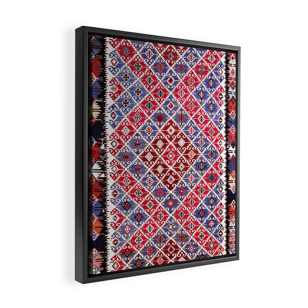 Aleppo North Syrian Kilim Framed Canvas Print Gallery Image 2