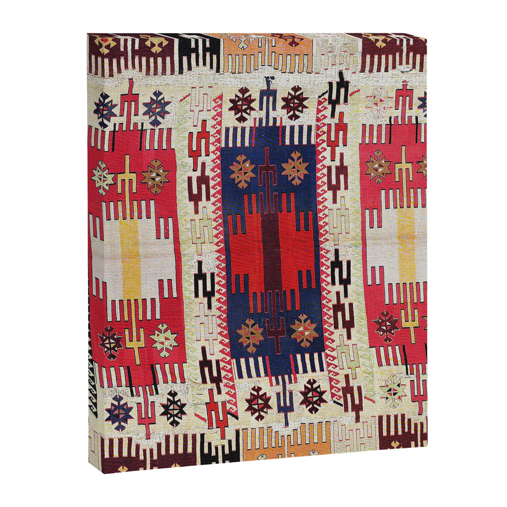 Aleppo North Syrian Silk Kilim Print Canvas Print Gallery Image 3