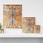 Amritsar Floral Garden Persian Rug Print Canvas Print Gallery Image 3