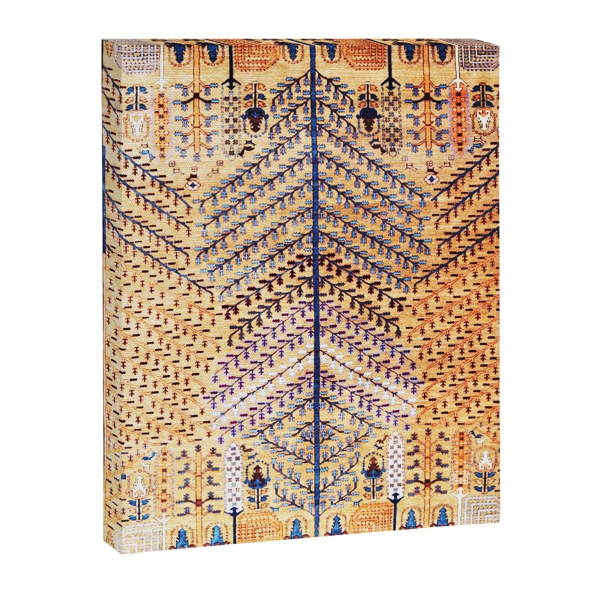 Amritsar Floral Garden Persian Rug Print Canvas Print Gallery Image 3