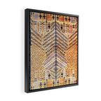 Amritsar Floral Garden Persian Rug Print Framed Canvas Print Gallery Image 2