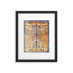 Amritsar Floral Garden Persian Rug Print Framed Art Print Gallery Image 5
