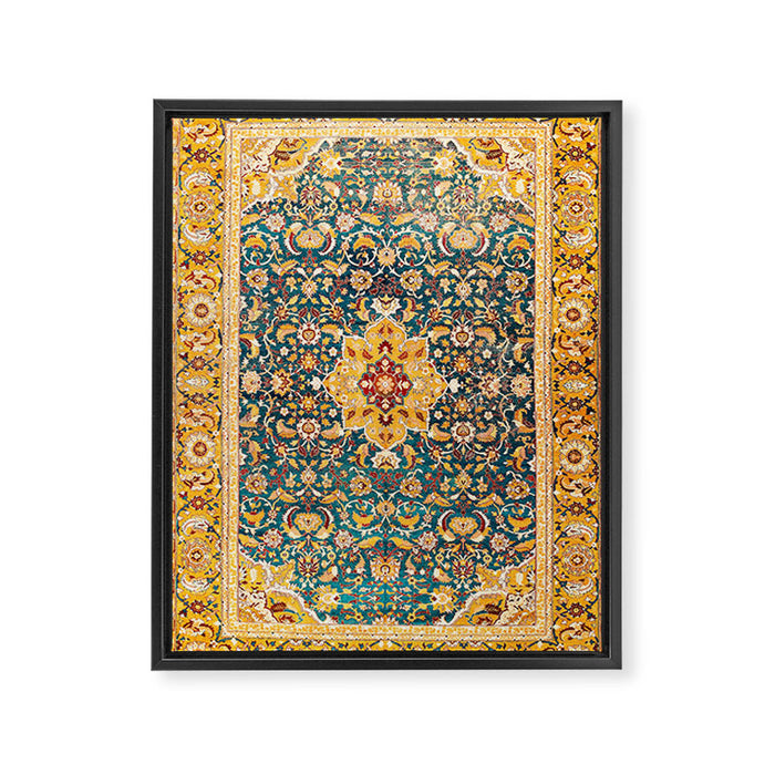 Amritsar Punjab Northwest Indian Rug Print Framed Canvas Print Gallery Image 1