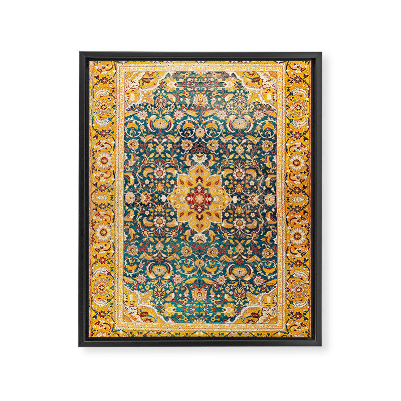 Amritsar Punjab Northwest Indian Rug Print Framed Canvas Print Gallery Image 6