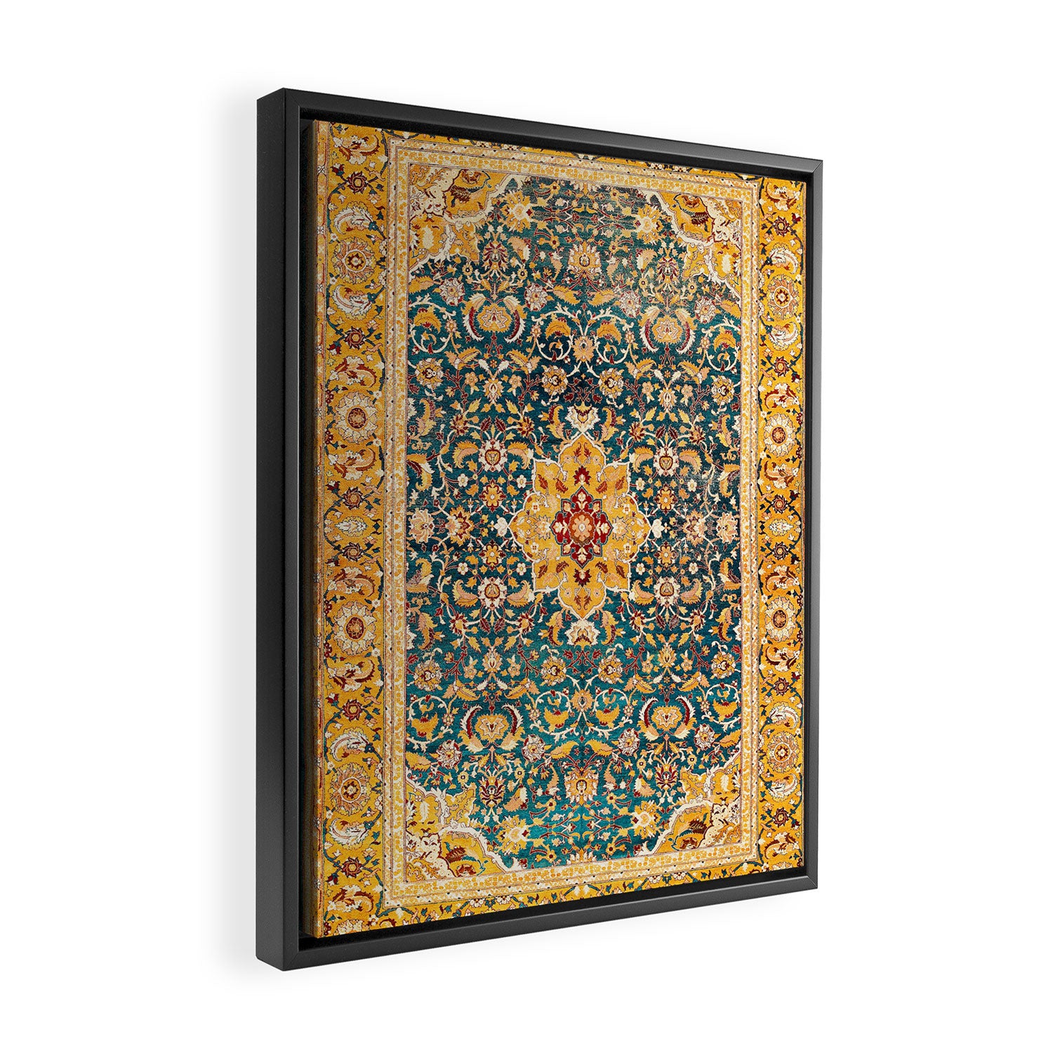 Amritsar Punjab Northwest Indian Rug Print Framed Canvas Print Gallery Image 2