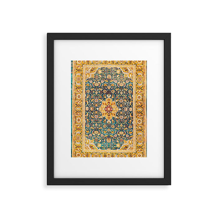 Amritsar Punjab Northwest Indian Rug Print Framed Art Print Gallery Image 1