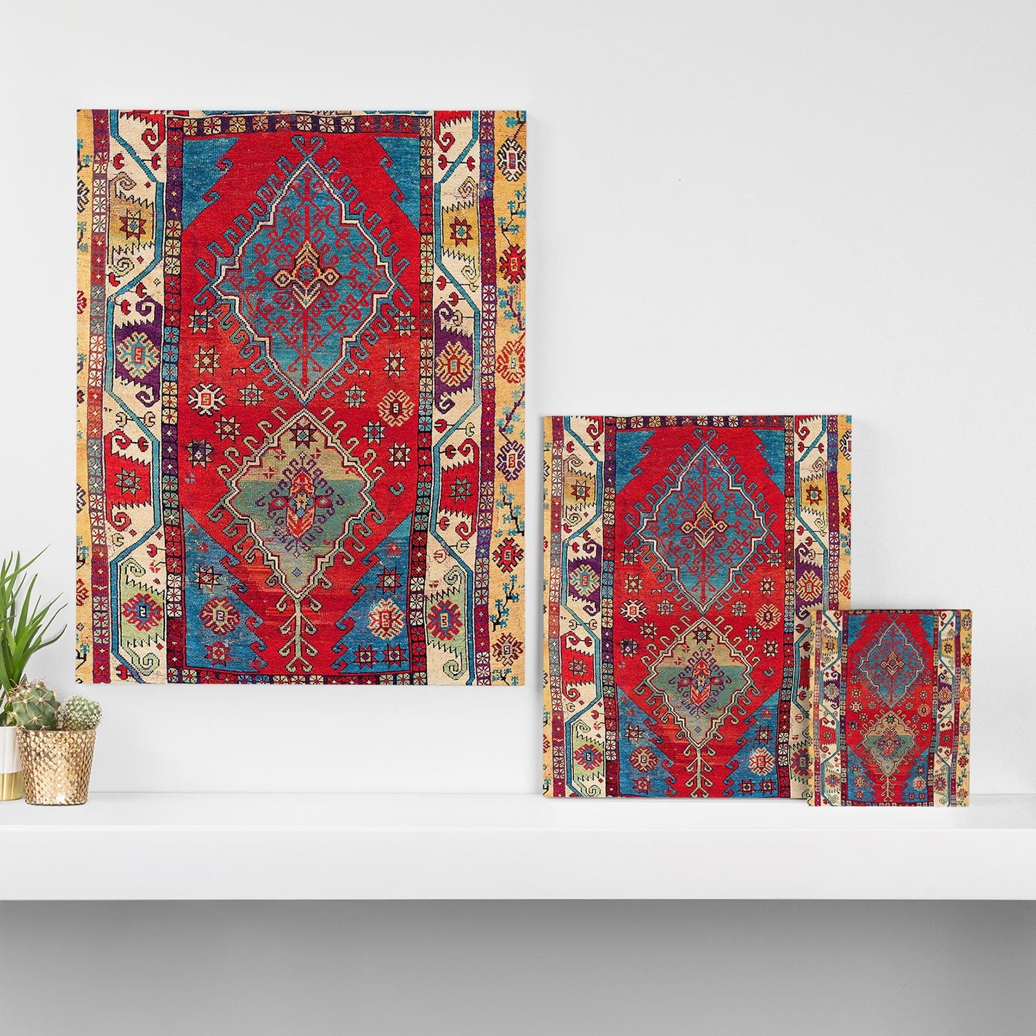 Anatolian Village Rug Print Canvas Print Gallery Image 3