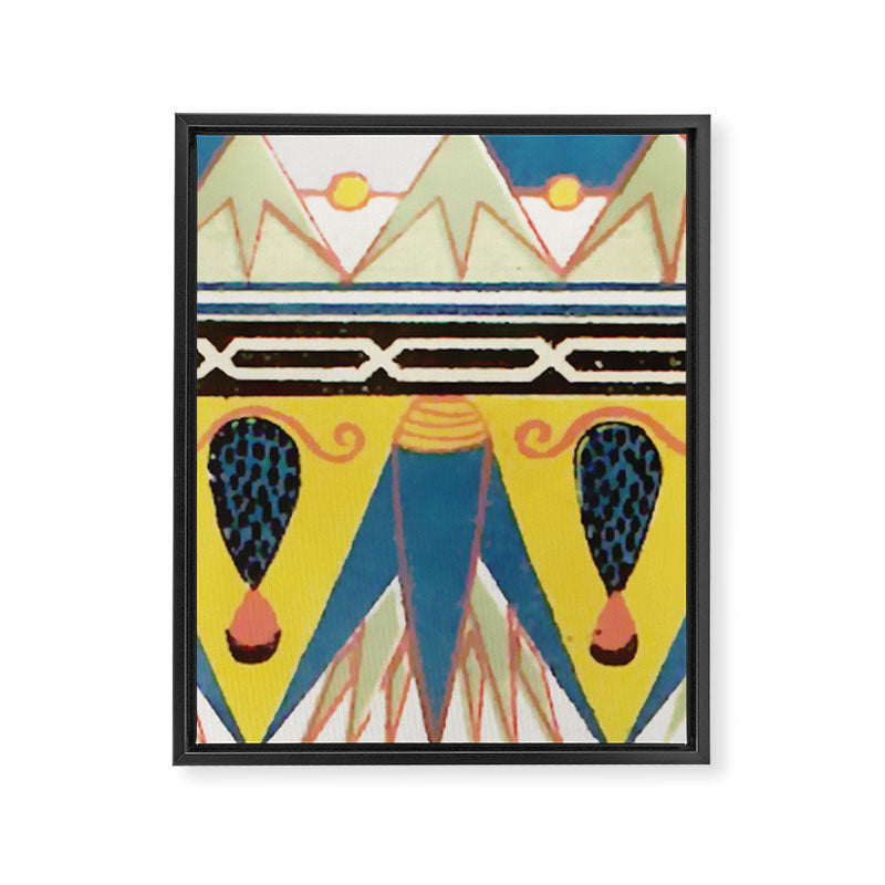 Ancient Egyptian Ornament Framed Canvas Print Gallery Image 3