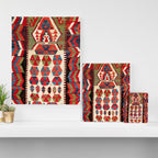 Ankara Central Anatolian Niche Kilim Print Canvas Print Gallery Image 3