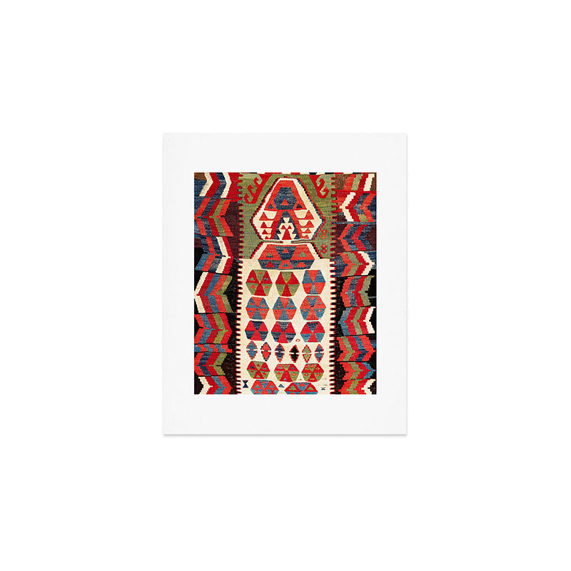 Ankara Central Anatolian Niche Kilim Print Art Print Gallery Image 1