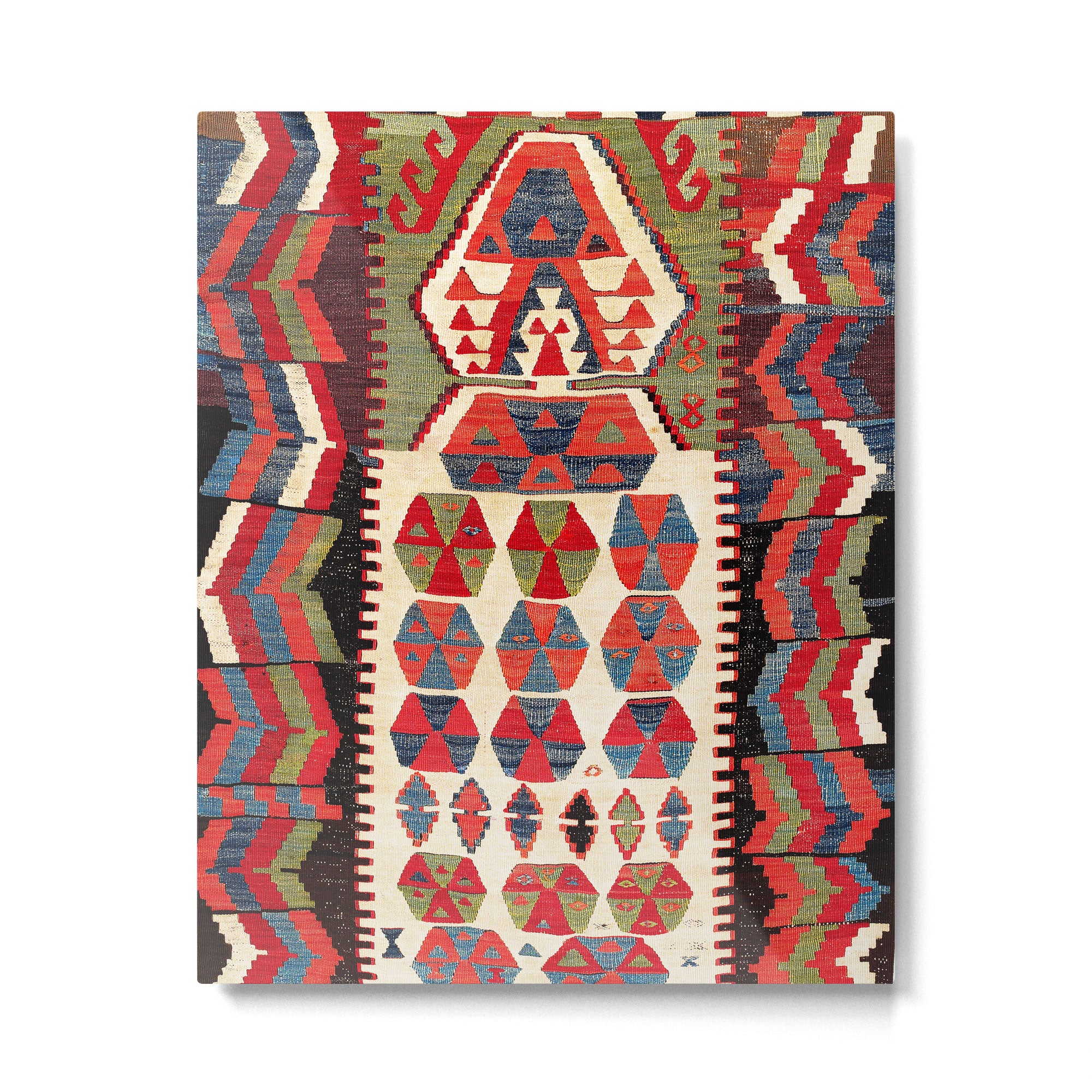 Ankara Central Anatolian Niche Kilim Print Metal Print Gallery Image 4