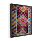 Antique Anatolian Bergama Rug Print  Framed Canvas Print Gallery Image 2
