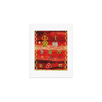 Antique Berber Moroccan Rug Print Art Print Gallery Image 1
