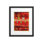 Antique Berber Moroccan Rug Print Framed Art Print Gallery Image 4