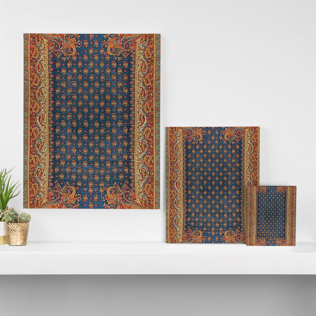 Antique English Axminster Carpet Print Canvas Print Gallery Image 3
