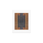 Antique English Axminster Carpet Print Art Print Gallery Image 1