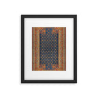 Antique English Axminster Carpet Print Framed Art Print Gallery Image 4